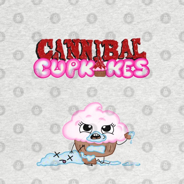 Cupcake T-shirt - Cannibal CupKake by CannibalCupkake